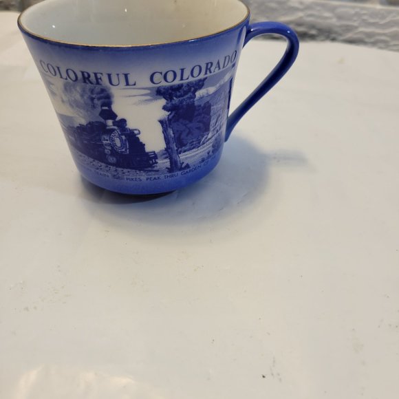 Colorful Colorado coffee/tea/cup and plate -- ITEM #749 - Picture 3 of 9